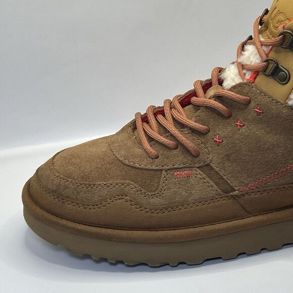 UGG Highland Hi Heritage Chestnut Fiery Red Suede Shearling Boots Womens Size 10 - Picture 6 of 16